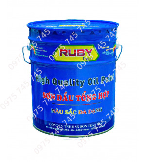 Sơn dầu tổng hợp Ruby - Sơn Dầu, Sơn Mạ Kẽm An Tín Dũng - Công Ty TNHH Thương Mại Dịch Vụ Sản Xuất An Tín Dũng