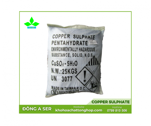 Copper Sulphate (CuSO4) - Hóa Chất Đông A - Công Ty Cổ Phần Dịch Vụ Đông A