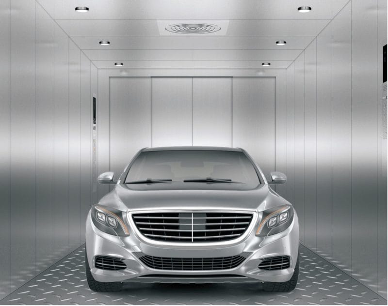 Thang máy tải xe oto