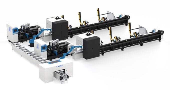 Dây chuyền gia công ống ngành dụng cụ nấu nướng - Máy Cắt Laser - Công Ty TNHH Dịch Vụ Thương Mại Xuất Nhập Khẩu Longxin