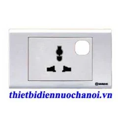 Ổ cắm đa năng có màn che + 1 lỗ S18UAMX - Thiết Bị Điện Dân Dụng Hà Nội - Công Ty TNHH Thiết Bị Điện Nước Hà Nội