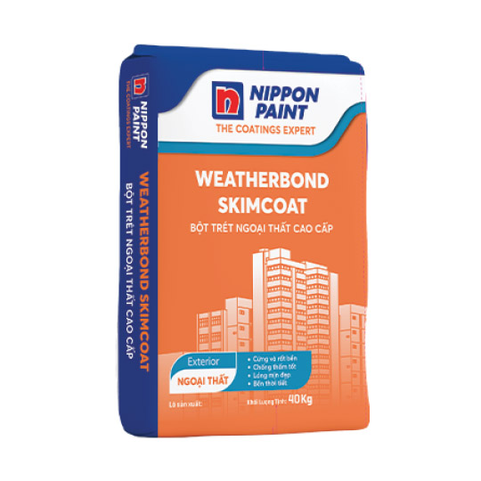 Bột trét ngoại thất Nippon Weatherbond Skimcoat - Ms Linh - Phân Phối Sơn Giá Sỉ Đà Nẵng