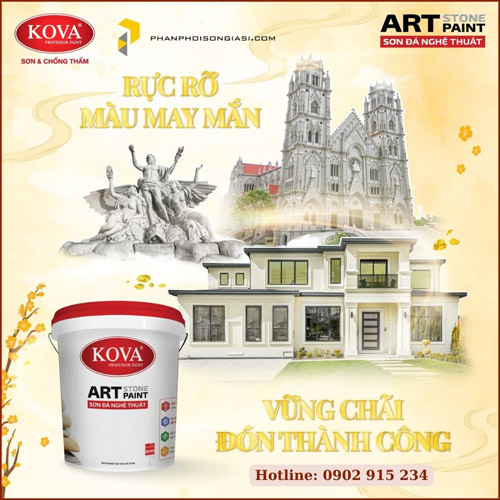 Sơn đá Kova Art Stone - Ms Linh - Phân Phối Sơn Giá Sỉ Đà Nẵng