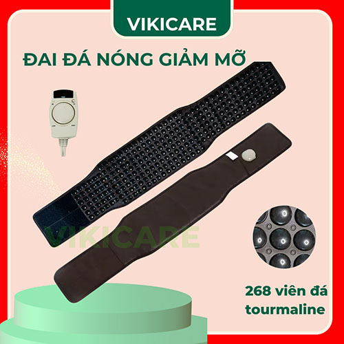 Đai đá nóng Tourmaline Care đá trơn - Thiết Bị Chăm Sóc Sức Khỏe VIKICARE - VIKICARE