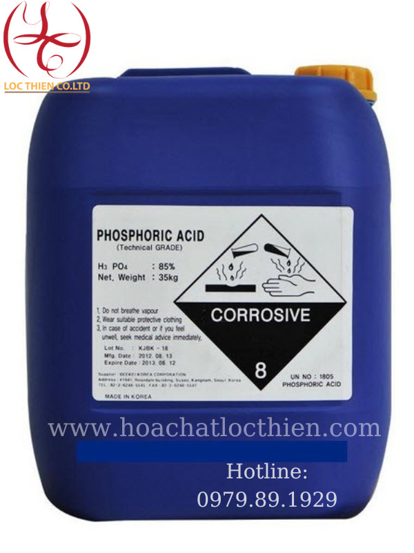 Hóa chất H3PO4 - Hóa Chất Bán Dẫn Lộc Thiên - Công Ty TNHH Đầu Tư Phát Triển Lộc Thiên