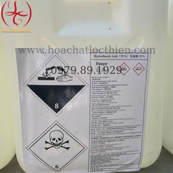 Hóa chất HF - Hóa Chất Bán Dẫn Lộc Thiên - Công Ty TNHH Đầu Tư Phát Triển Lộc Thiên