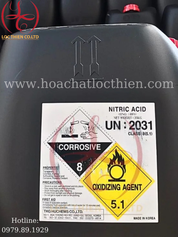 Hóa chất HNO3 - Hóa Chất Bán Dẫn Lộc Thiên - Công Ty TNHH Đầu Tư Phát Triển Lộc Thiên