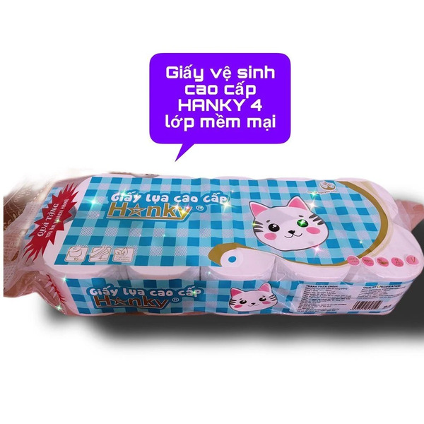 Giấy vệ sinh cuộn cao cấp Hanky 4 lớp siêu dai mềm mại - Khăn Giấy Hanky - Công Ty TNHH Thương Mại Sản Xuất Anh Phương