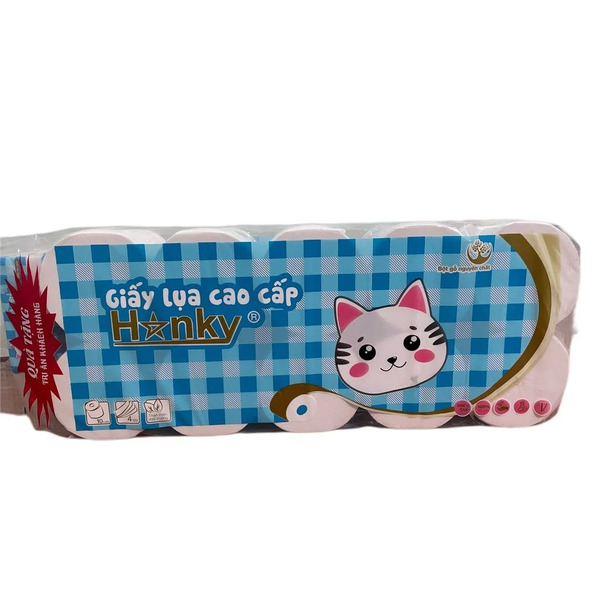 Giấy vệ sinh cuộn cao cấp Hanky 4 lớp siêu dai mềm mại - Khăn Giấy Hanky - Công Ty TNHH Thương Mại Sản Xuất Anh Phương