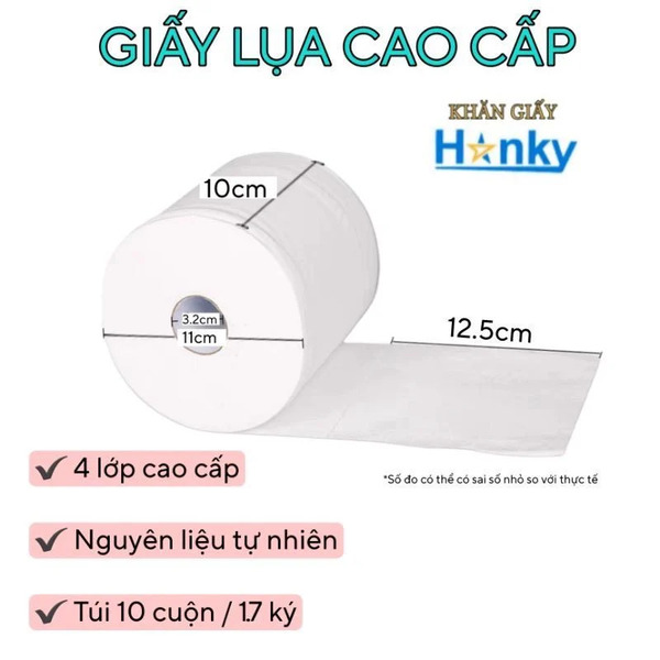 Giấy vệ sinh cuộn cao cấp Hanky 4 lớp siêu dai mềm mại - Khăn Giấy Hanky - Công Ty TNHH Thương Mại Sản Xuất Anh Phương