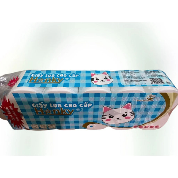 Giấy vệ sinh cuộn cao cấp Hanky 4 lớp siêu dai mềm mại - Khăn Giấy Hanky - Công Ty TNHH Thương Mại Sản Xuất Anh Phương