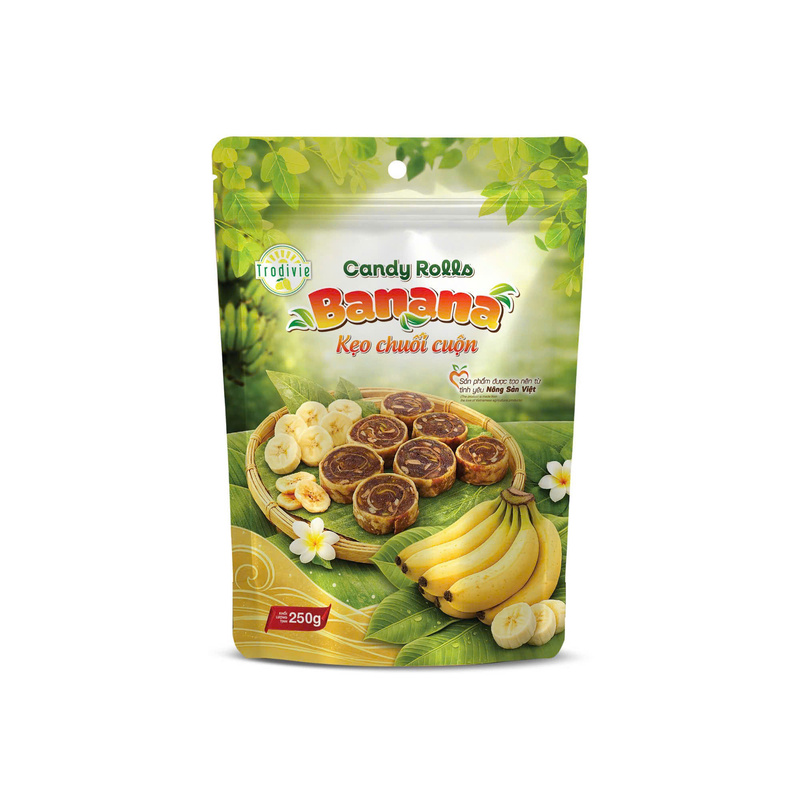 Kẹo chuối cuộn