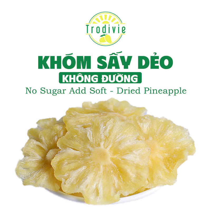 Khóm sấy dẻo không đường