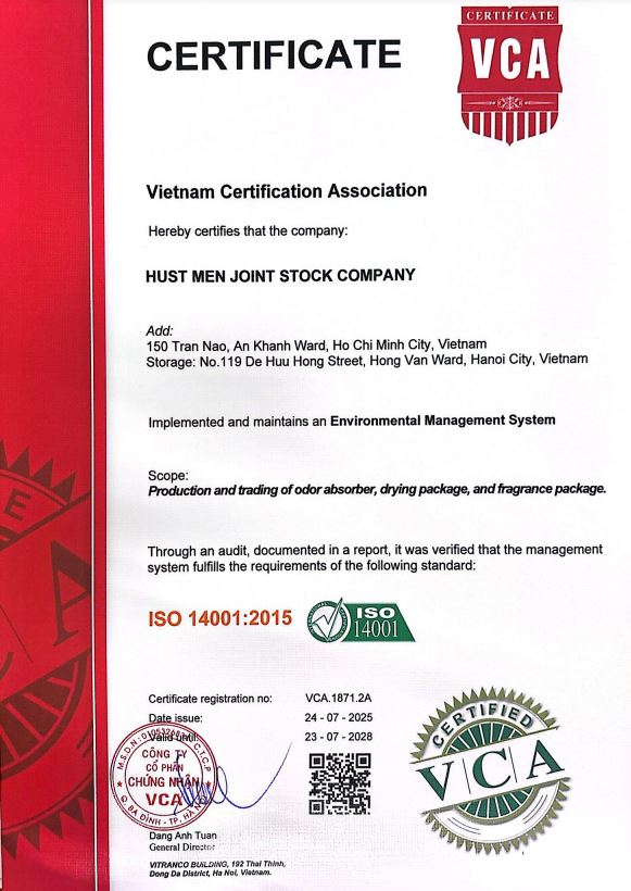 Chứng nhận ISO 14001:2015