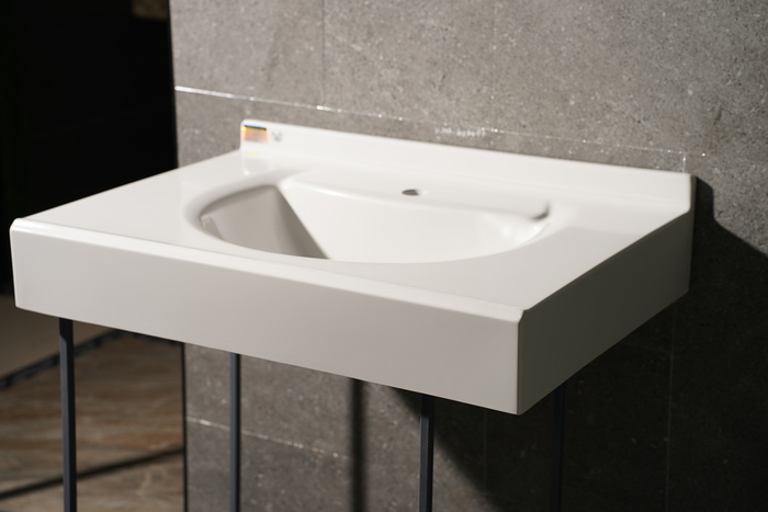 Bàn đá LAVABO kiêm chậu nguyên khối bán nguyệt treo tường - Công Ty Cổ Phần Khoáng Sản Hà An Phát