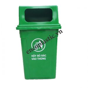 Thùng rác nhựa 90L nắp hở - Thùng Rác Nhựa Enco - Công Ty Cổ Phần Sản Xuất Thiết Bị Môi Trường Đô Thị Enco