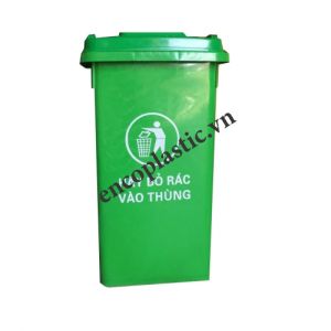 Thùng rác nhựa HDPE 100L - Thùng Rác Nhựa Enco - Công Ty Cổ Phần Sản Xuất Thiết Bị Môi Trường Đô Thị Enco