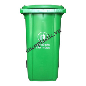 Thùng rác nhựa HDPE 240L - Thùng Rác Nhựa Enco - Công Ty Cổ Phần Sản Xuất Thiết Bị Môi Trường Đô Thị Enco