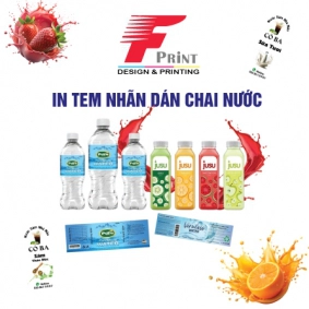 In Decal dán chai lọ theo yêu cầu