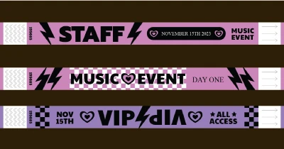 In vòng tay giấy sự kiện