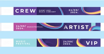 In vòng tay giấy sự kiện