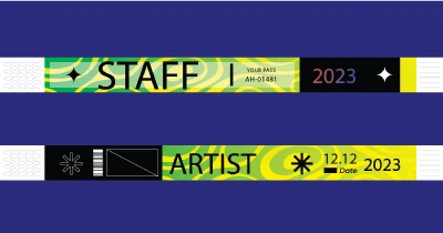 In vòng tay giấy sự kiện