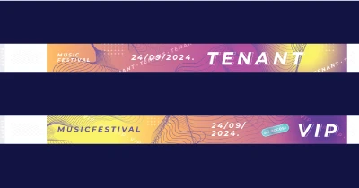 In vòng tay giấy sự kiện