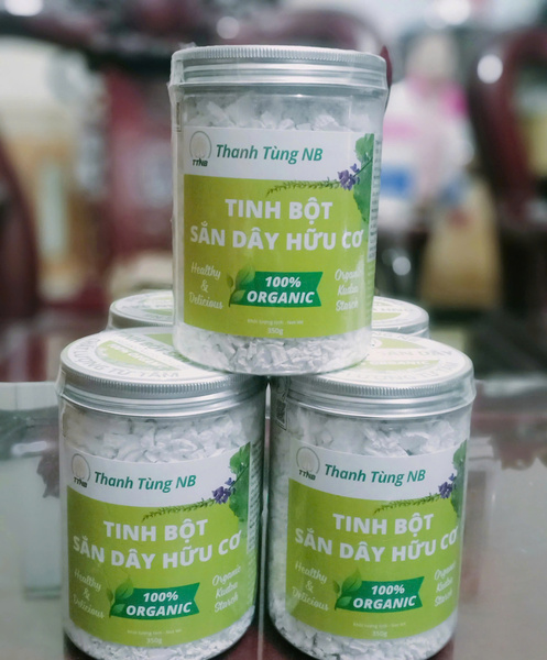 Hộp 350g (Cao cấp) Tinh bột sắn dây hữu cơ Thanh Tùng NB