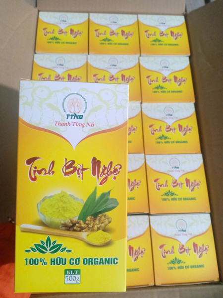 Tinh bột nghệ hữu cơ hộp 500g