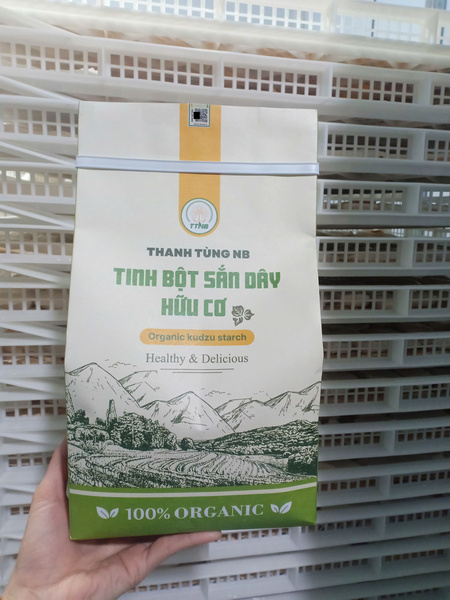 Túi giấy 1kg (Cao cấp) Tinh bột sắn dây hữu cơ Thanh Tùng NB