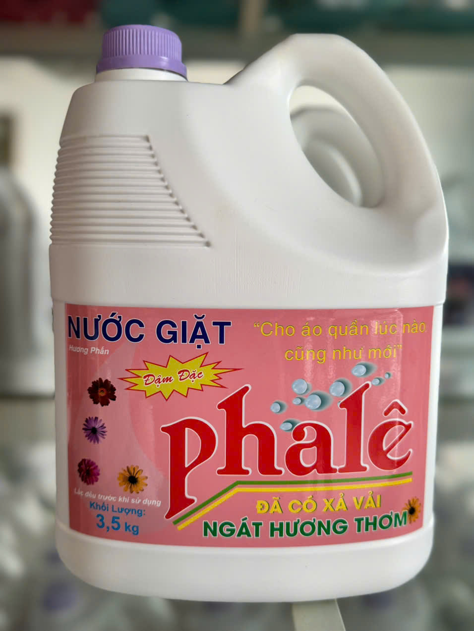 Nước giặt Pha Lê - Can 3,5kg hương Phấn