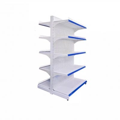 Kệ siêu thị đôi tôn đục lỗ 90cm x 180cm