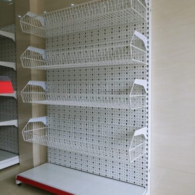 Kệ rổ mì lưng tôn đục lỗ siêu thị 120cm x 180cm