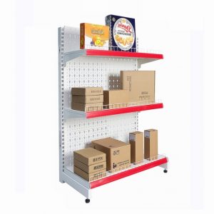 Kệ siêu thị đơn tôn đục lỗ 120cm x 120cm