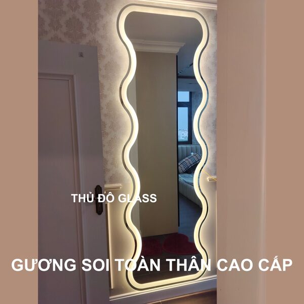 Gương soi toàn thân cao cấp có đèn Led - Nhà Máy Sản Xuất Gương Kính Nghệ Thuật Cao Cấp Treo Tường Gương Kính Thủ Đô Glass - Công Ty Cổ Phần Thủ Đô Glass