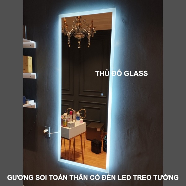 Gương soi toàn thân có đèn Led hình chữ nhật - Nhà Máy Sản Xuất Gương Kính Nghệ Thuật Cao Cấp Treo Tường Gương Kính Thủ Đô Glass - Công Ty Cổ Phần Thủ Đô Glass