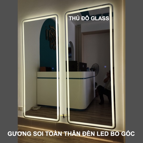 Gương soi toàn thân đèn Led HCM bo góc - Nhà Máy Sản Xuất Gương Kính Nghệ Thuật Cao Cấp Treo Tường Gương Kính Thủ Đô Glass - Công Ty Cổ Phần Thủ Đô Glass