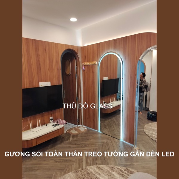 Gương soi toàn thân treo tường gắn đèn Led - Nhà Máy Sản Xuất Gương Kính Nghệ Thuật Cao Cấp Treo Tường Gương Kính Thủ Đô Glass - Công Ty Cổ Phần Thủ Đô Glass