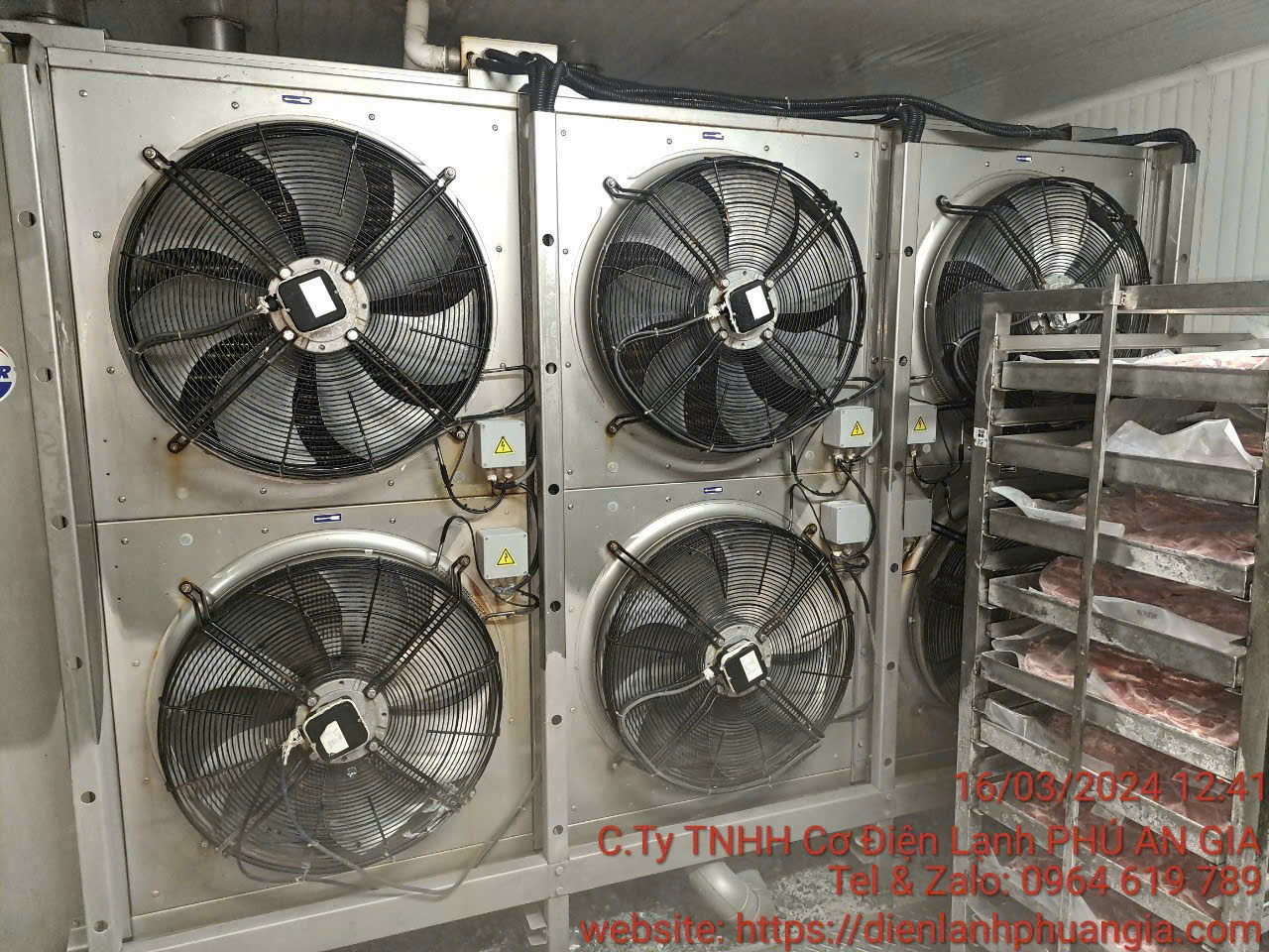 Dàn lạnh kho cấp đông - Cơ Điện Lạnh Phú An Gia - Công Ty TNHH Cơ Điện Lạnh Phú An Gia