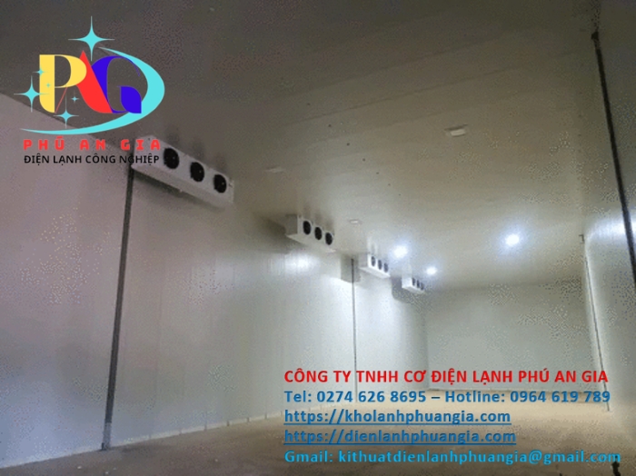 Lắp đặt kho đông lạnh thực phẩm mới - Cơ Điện Lạnh Phú An Gia - Công Ty TNHH Cơ Điện Lạnh Phú An Gia