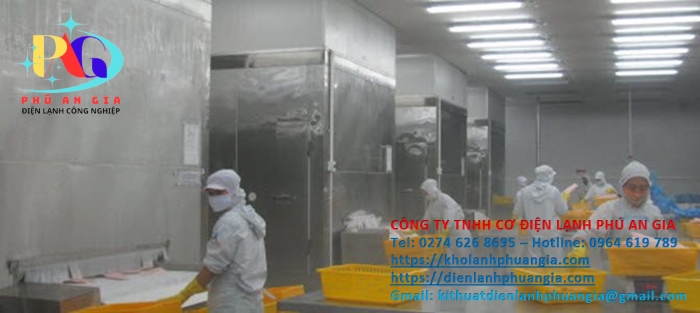 Lắp đặt kho lạnh chế biến - Cơ Điện Lạnh Phú An Gia - Công Ty TNHH Cơ Điện Lạnh Phú An Gia