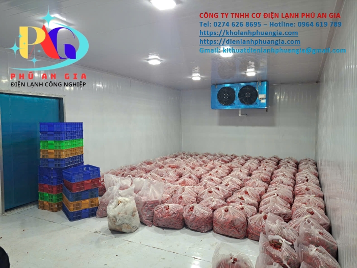 Thi công kho lạnh bảo quản nông sản - Cơ Điện Lạnh Phú An Gia - Công Ty TNHH Cơ Điện Lạnh Phú An Gia