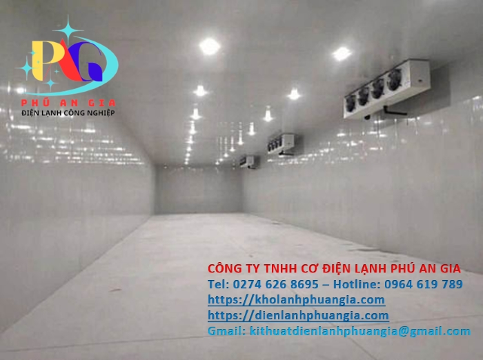 Thi công kho lạnh trung chuyển - Cơ Điện Lạnh Phú An Gia - Công Ty TNHH Cơ Điện Lạnh Phú An Gia
