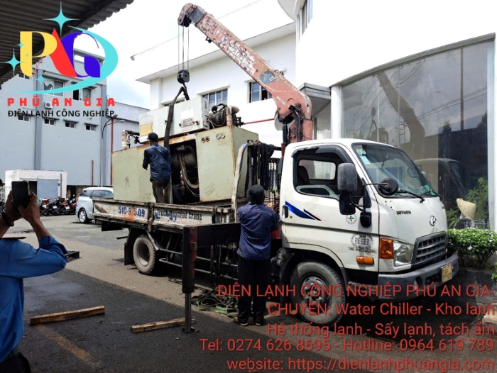 Thu mua máy Chiller công nghiệp - Cơ Điện Lạnh Phú An Gia - Công Ty TNHH Cơ Điện Lạnh Phú An Gia