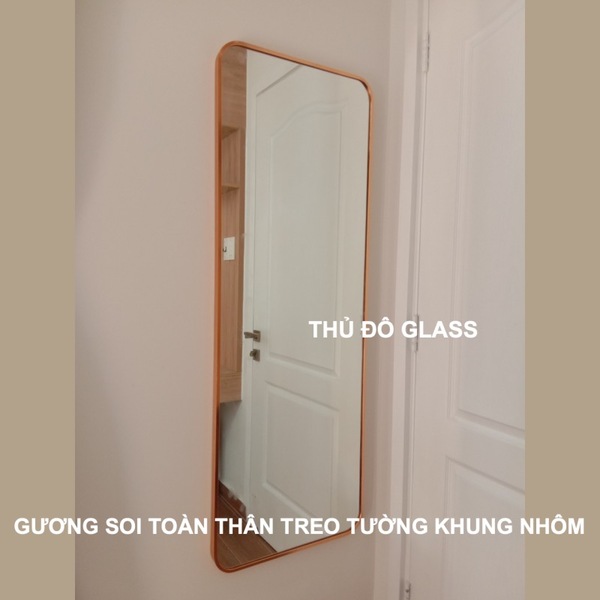 Gương soi toàn thân treo tường khung nhôm