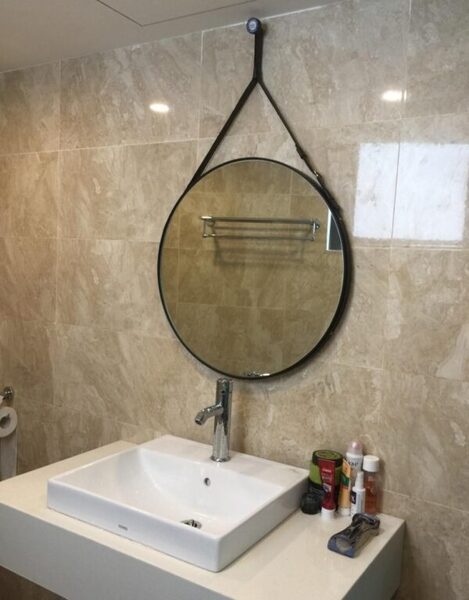 Gương tròn treo tường phòng tắm nhập khẩu - Xưởng Cắt Gương Dán Tường Trang Trí Nghệ Thuật Theo Yêu Cầu Thủ Đô Glass - Công Ty Cổ Phần Thủ Đô Glass