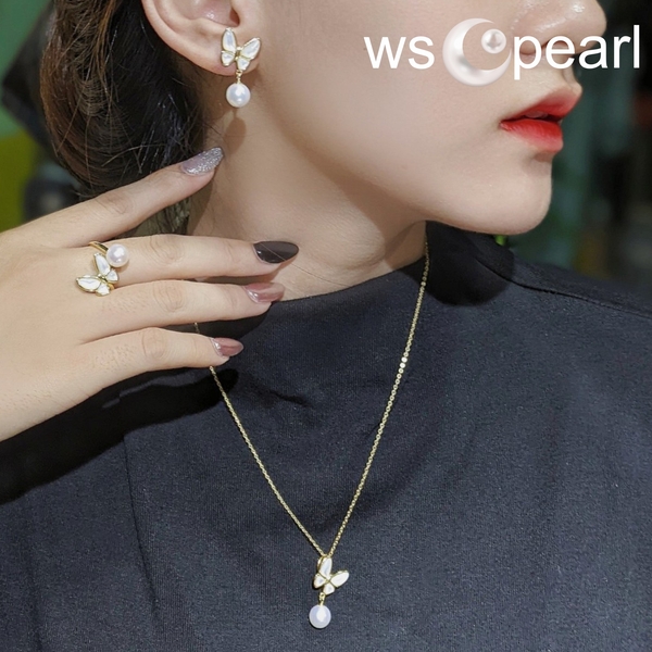 Bộ trang sức ngọc trai hồ điệp - Trang Sức Ngọc Trai WSCPearl