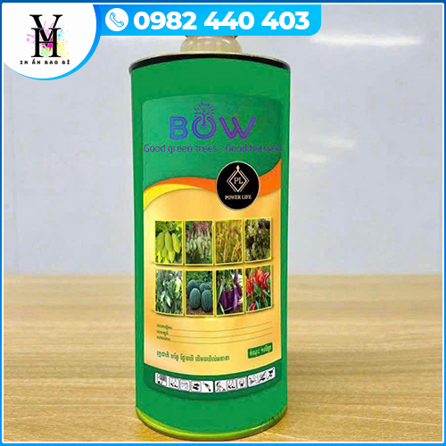 Vỏ lon 1L đựng phân bón