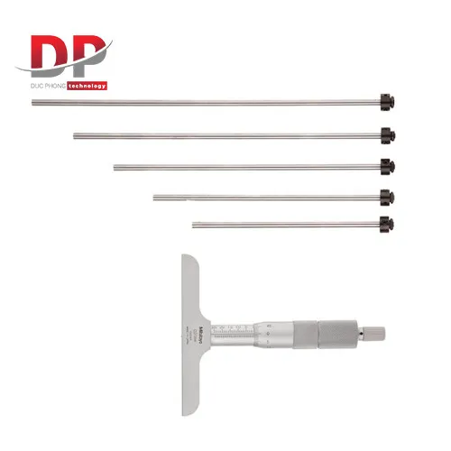 Panme đo sâu cơ khí Mitutoyo 129-109 - Thiết Bị Cơ Khí Đức Phong - Công Ty Cổ Phần Kỹ Thuật Và Công Nghệ Đức Phong