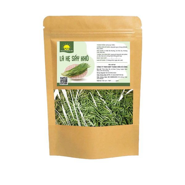 Lá hẹ sấy khô - Nhà Máy Sản Xuất Và Chế Biến Nông Sản Vũ Công - Công Ty TNHH Một Thành Viên Vũ Công